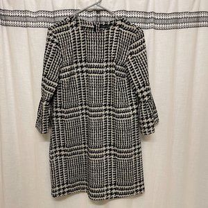 Zara tweed mini dress with long sleeves